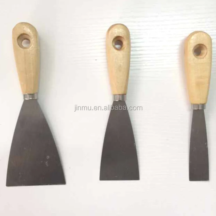 Wholesale hot sell stainless steel blade wood handle putty knife