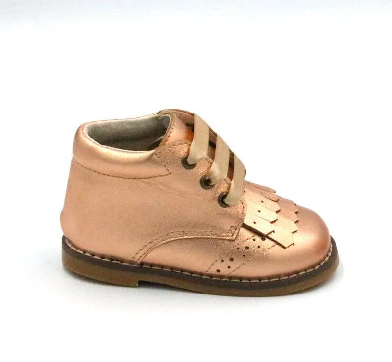 Детские кожаные ботинки с жесткой подошвой, детские кроссовки, школьная обувь для мальчиков и девочек