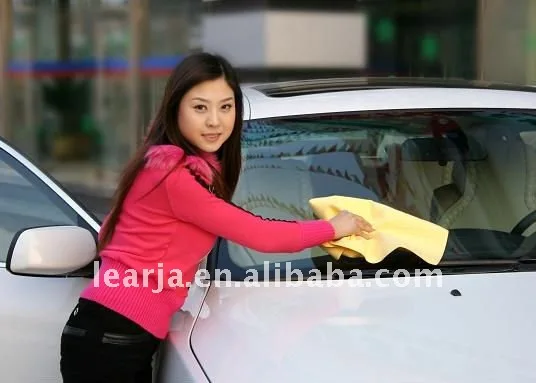 lint free  and High quality  super absorbent PVA  chamois towel  for car cleaning