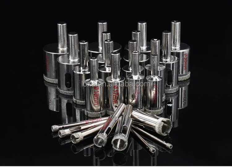 Electroplated Diamond Hole Saw Glass Drill Bit for Tile Ceramic Glass