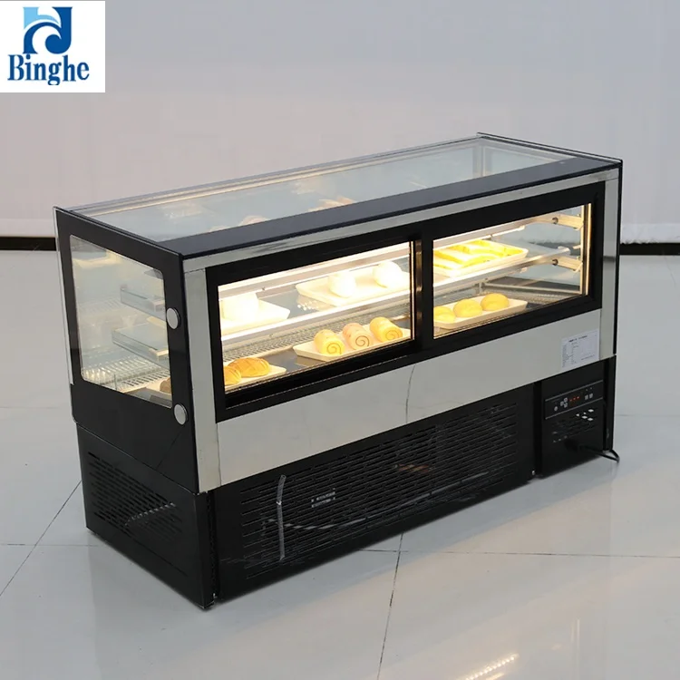 wholesale chocolate display case bakery display counter multi deck chiller refrigerated cake display cabinet