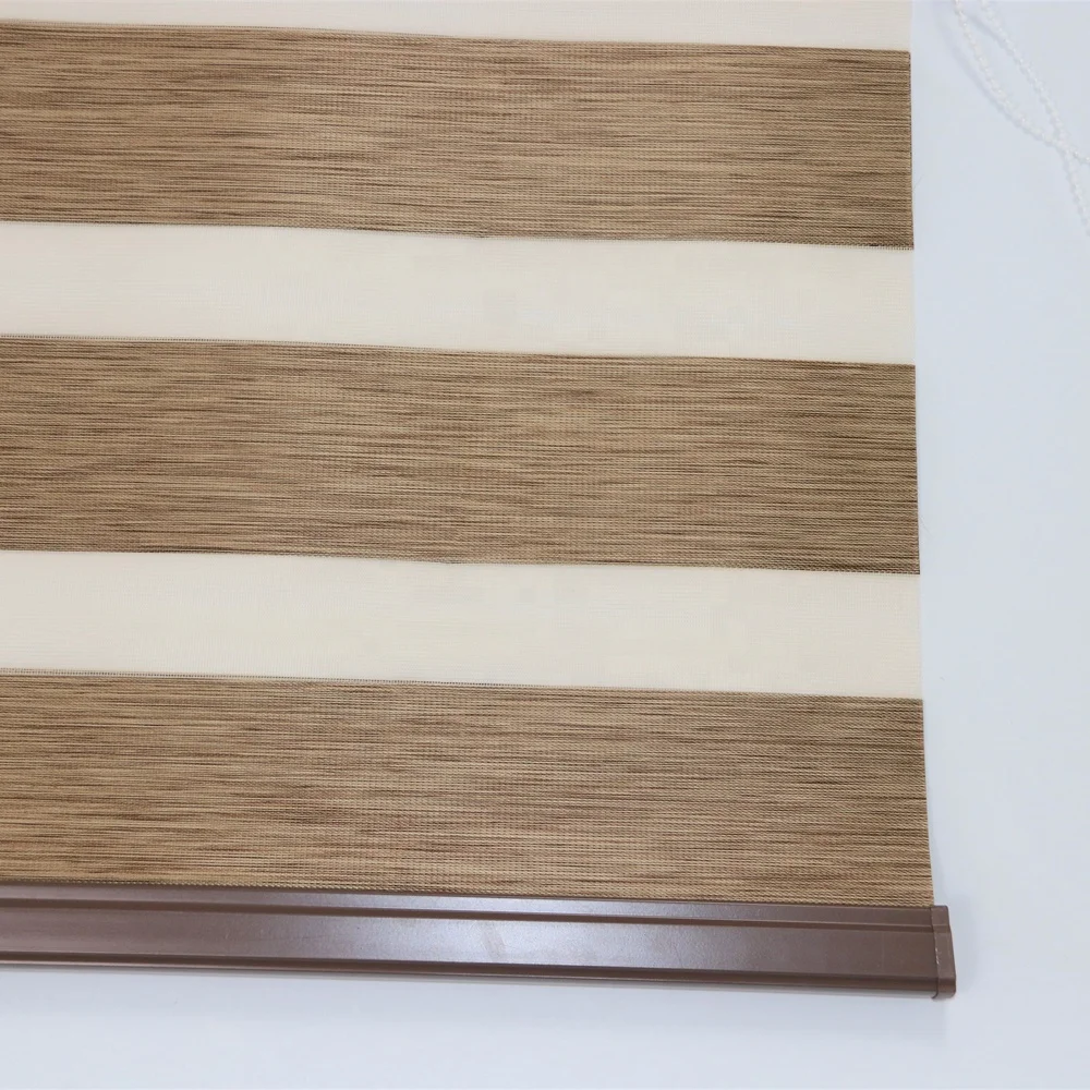 day and night venetian wood look blinds double layer window curtain zebra roller blinds