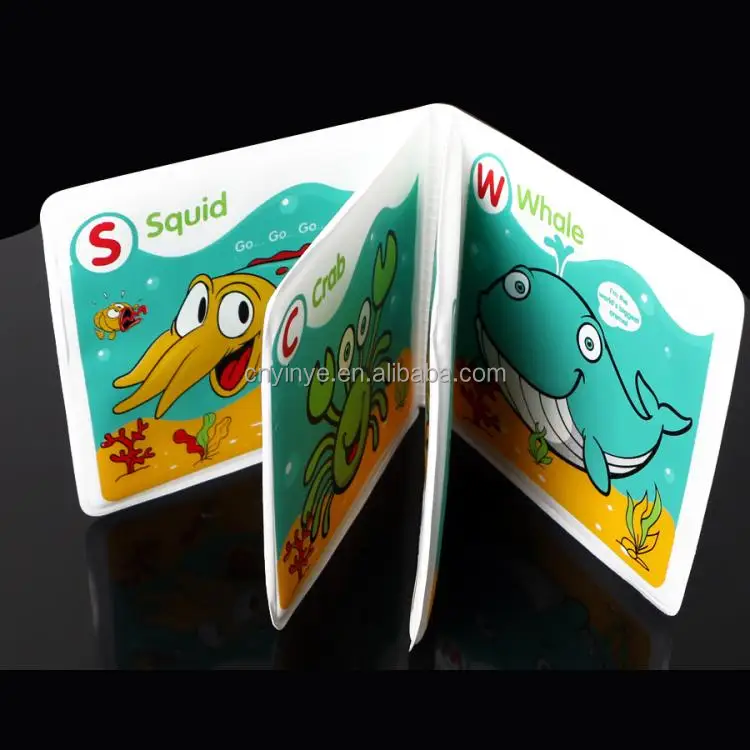 Early Education Other Baby Toys Washable Baby Bath Books,EVA cute cartoon animal number book for kids waterproof baby bath book