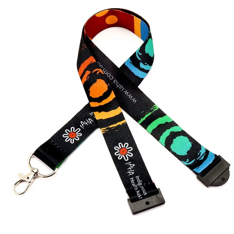 2024 2025 Hot Sale Sublimation Printed Polyester Lanyards Customized Logos With Competitive Prices