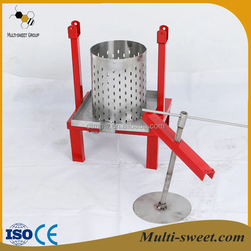 Hot sale beekeeping manual stainless steel honey bee wax press machine