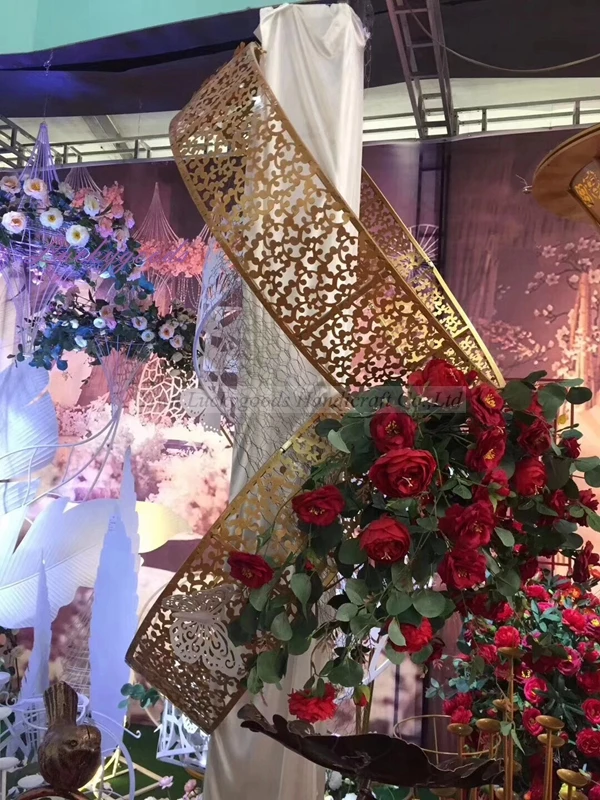 Набор золотистых металлических подвесных колец LDJ940 для праздничного украшения, 5 шт.