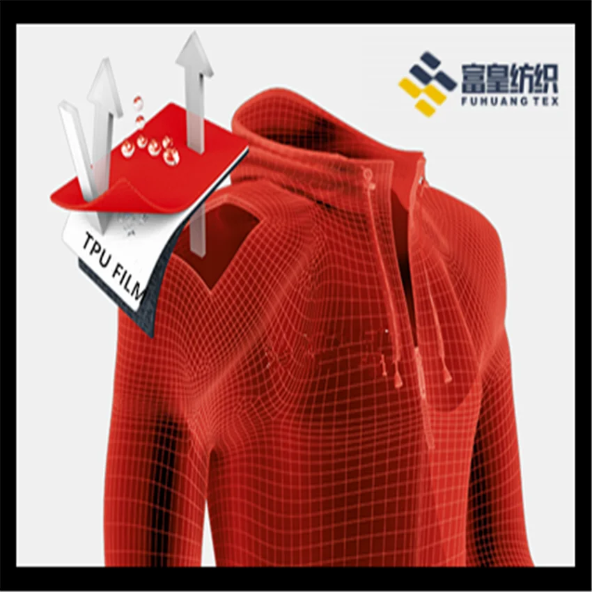 Breathable waterproof polyester camouflage printed fabric with TPU film for military and hunting