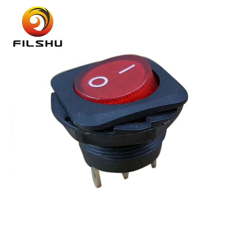 on off mini waterproof round rocker switches