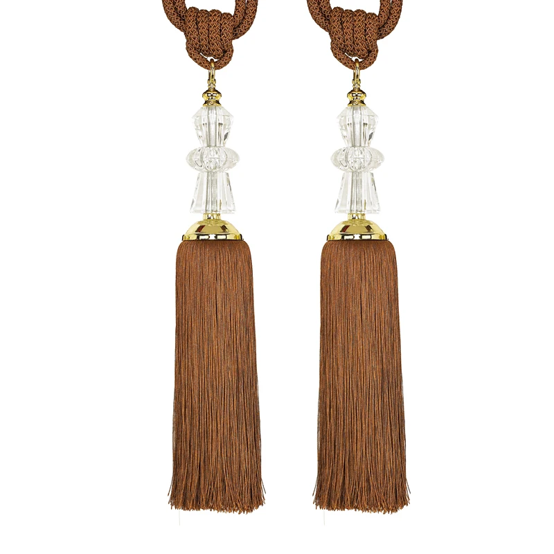 High quality curtain accessories curtain tassel tiebacks Colorful Curtain Tassels With Crystal Bead