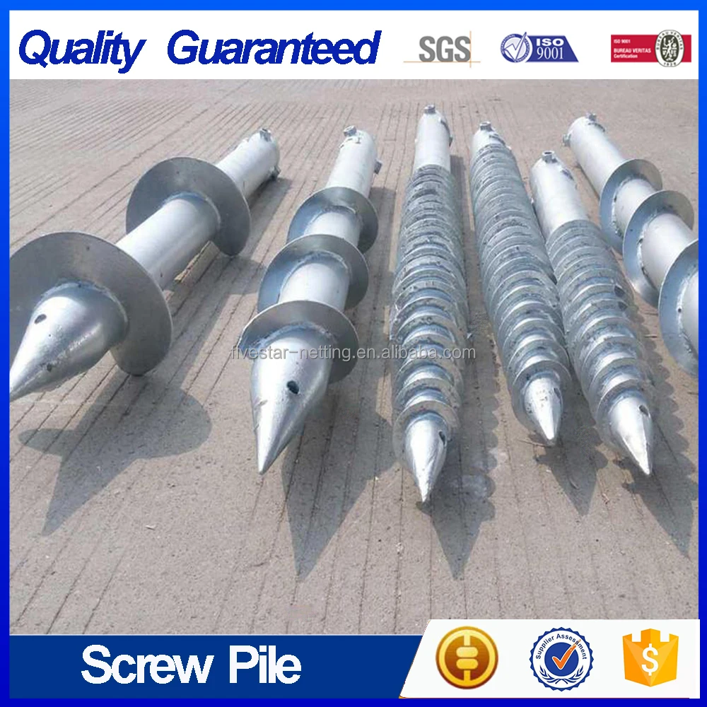 Hardware Helical Screw Piles for Greenhouse,Fence & Solar