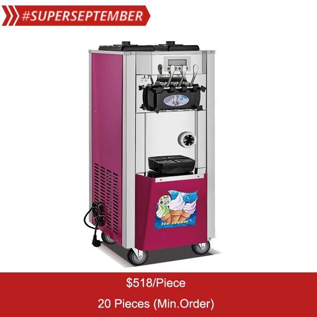 guangzhou manufacture making mobile soft commercial ice cream machine for sale from china
