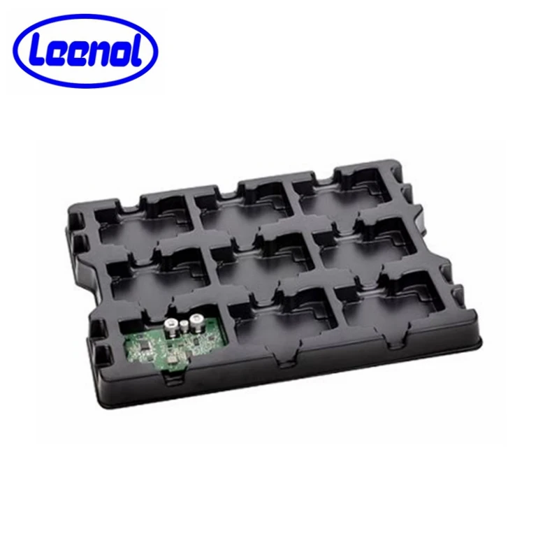 LN-3666 ESD Black Blister Tray Packing for PCB