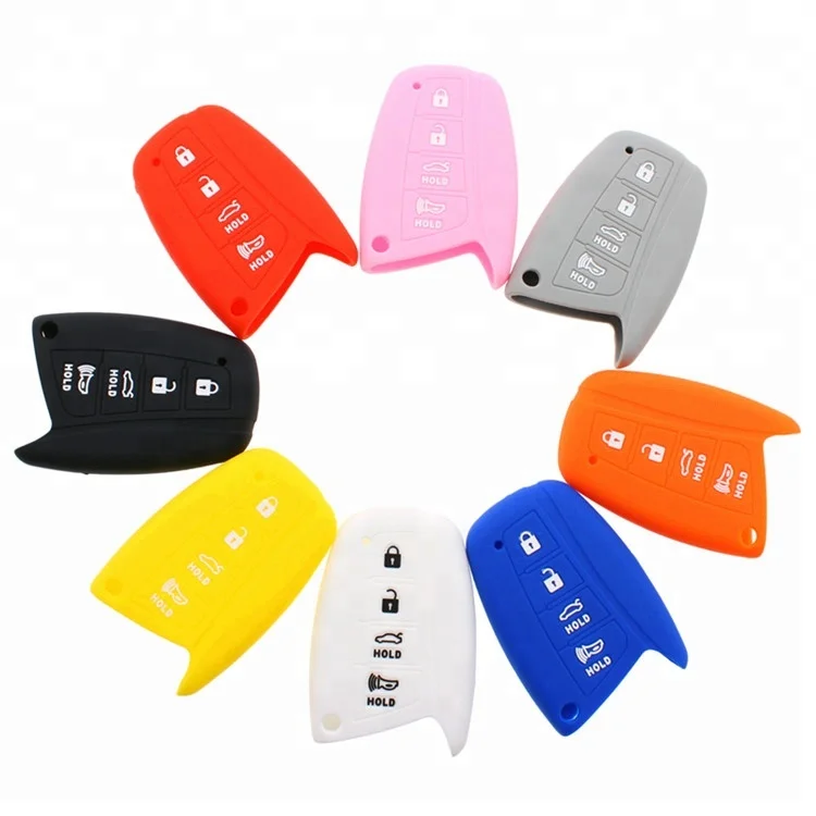 Factory Wholesale For Hyundai 4 buttons Exclusive Silicone Car Key Cover
