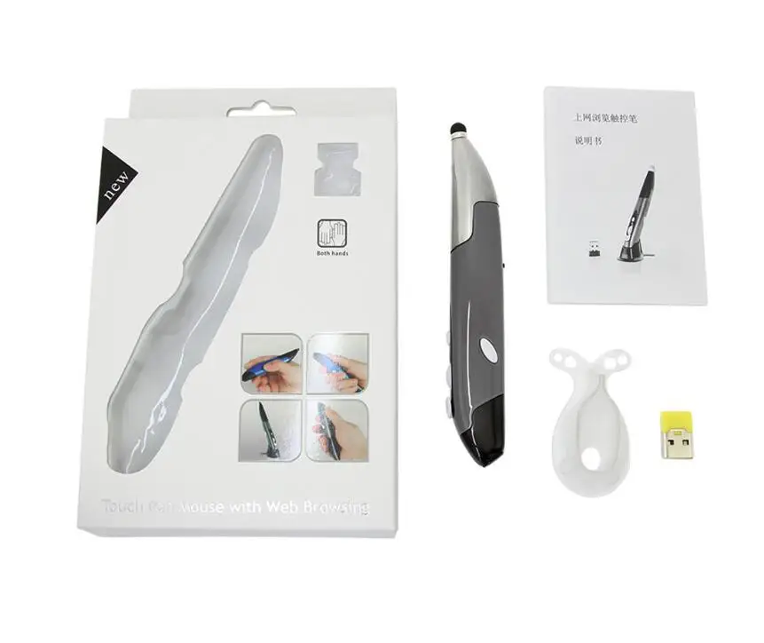New Hot Sell Good Promotion Portable Touch Pen Computer Wireless Mouse Multifunction pen shaped wireless optical mouse