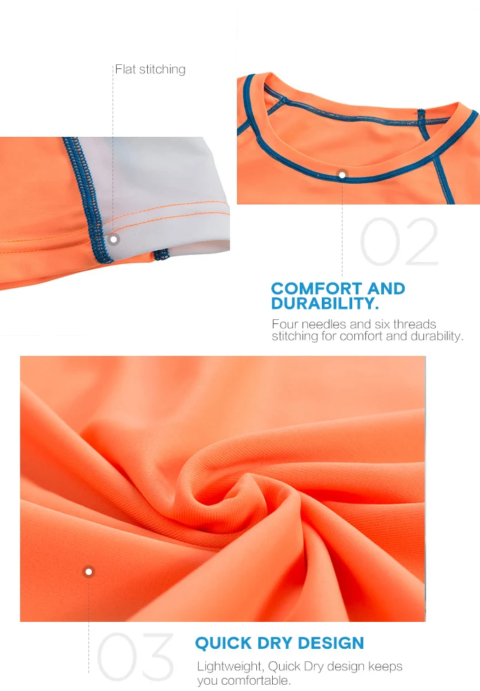 Personalizada watersports short sleeve upf 50 sublimated rashguard mma for women