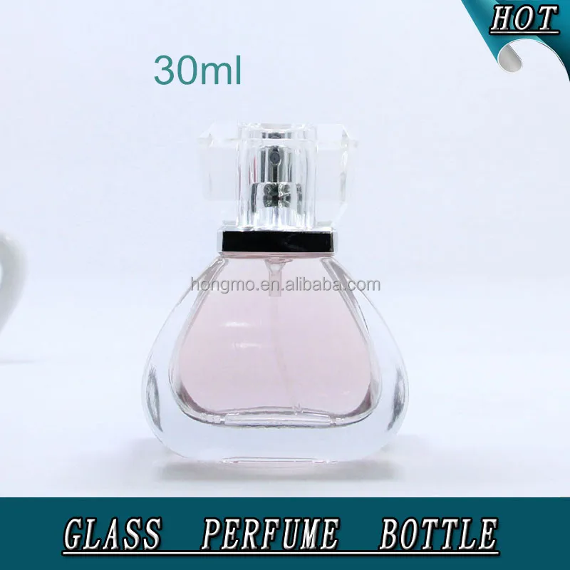 Wholesale empty luxury perfume bottle transparent 30ml 50 ml glass  perfume bottle