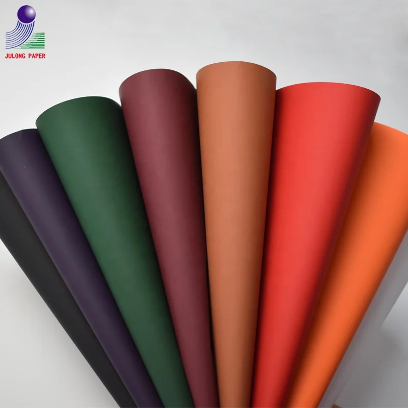 
One side coated black soft touch paper for high-end hang tag and printing 