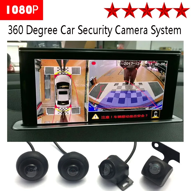 360 градусов Водонепроницаемый ночного видения HD вокруг View Monitor системы парковки автомобиля камеры