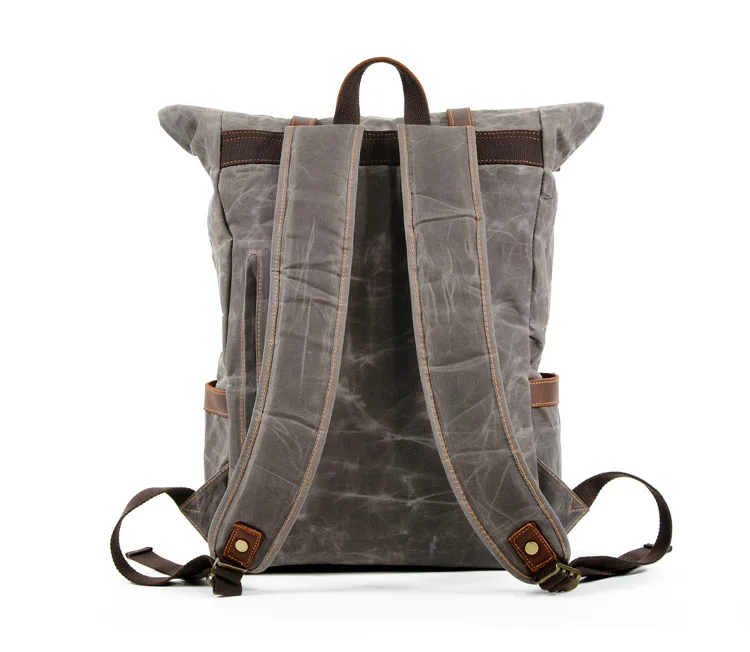 Vintage Backpack Canvas Rucksack Travel Outdoor Bag