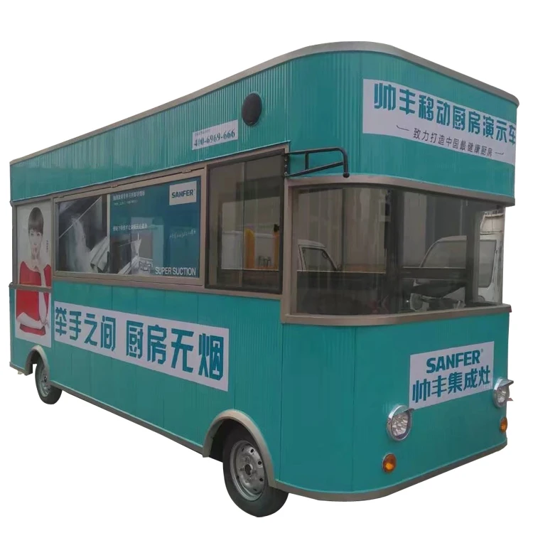 Juice shake food stall food bus equipped with processing machine