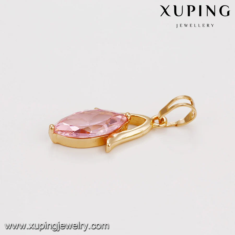 60924 xuping jewelry fashion simple exquisite a variety of colors big diamond gold plated jewelry sets