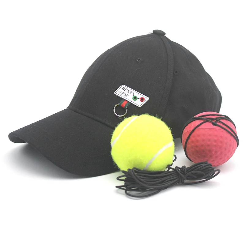 Boxing Reflex Ball Gym Equipment, for Training and Fitness, Head Cap with string and tennis ball for Fight Ball