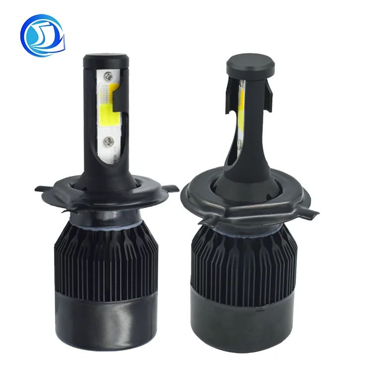 Оптовая продажа с завода, автомобильная фара черного цвета C6 9005 h13 h7 h4 COB, светодиодная лампа, автомобильная фара для всех автомобилей