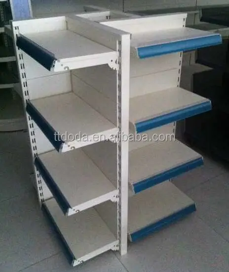 The supermarket shelves