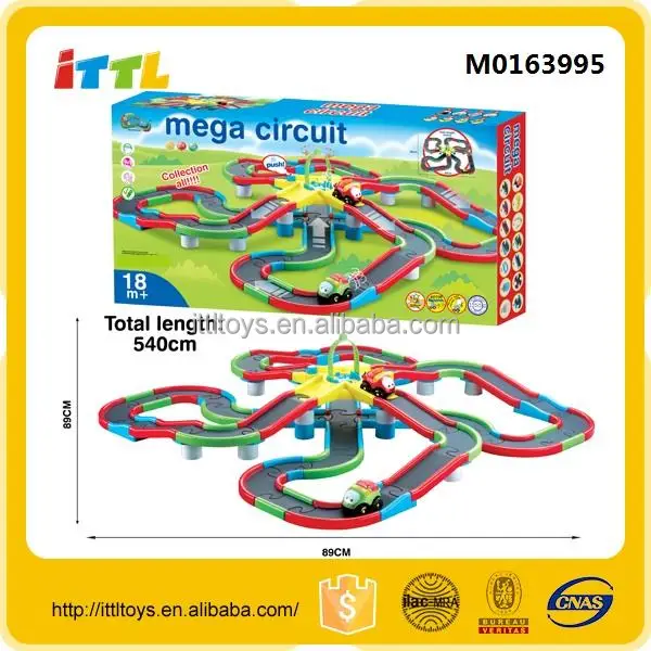 super toy track 1306cm length high speed crazy electric toy race track with charger