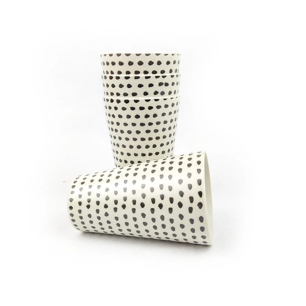 Eco-Friendly 450ML Food Grade Natural bamboo fiber Drink Coffee Cup With Lid