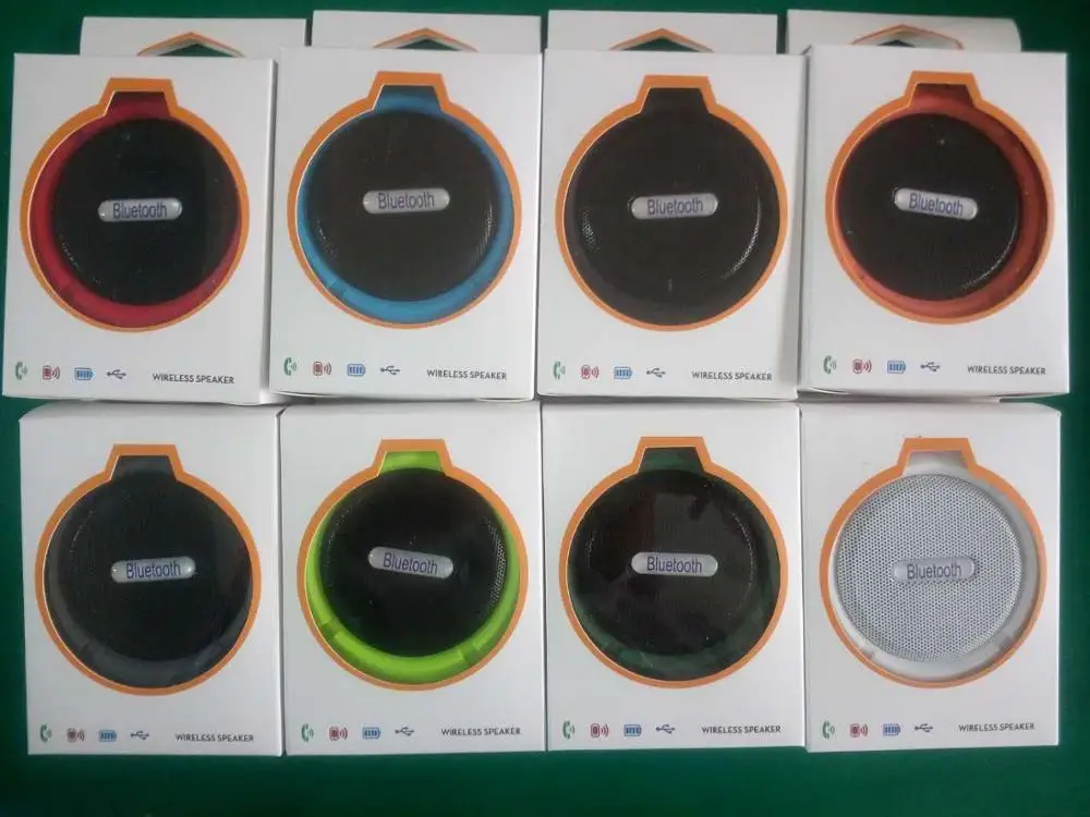Фабричный хит продаж на Amazon C6 5 Вт водонепроницаемый bluetooth-динамик поддержка TF портативный беспроводной мини-динамик для душа