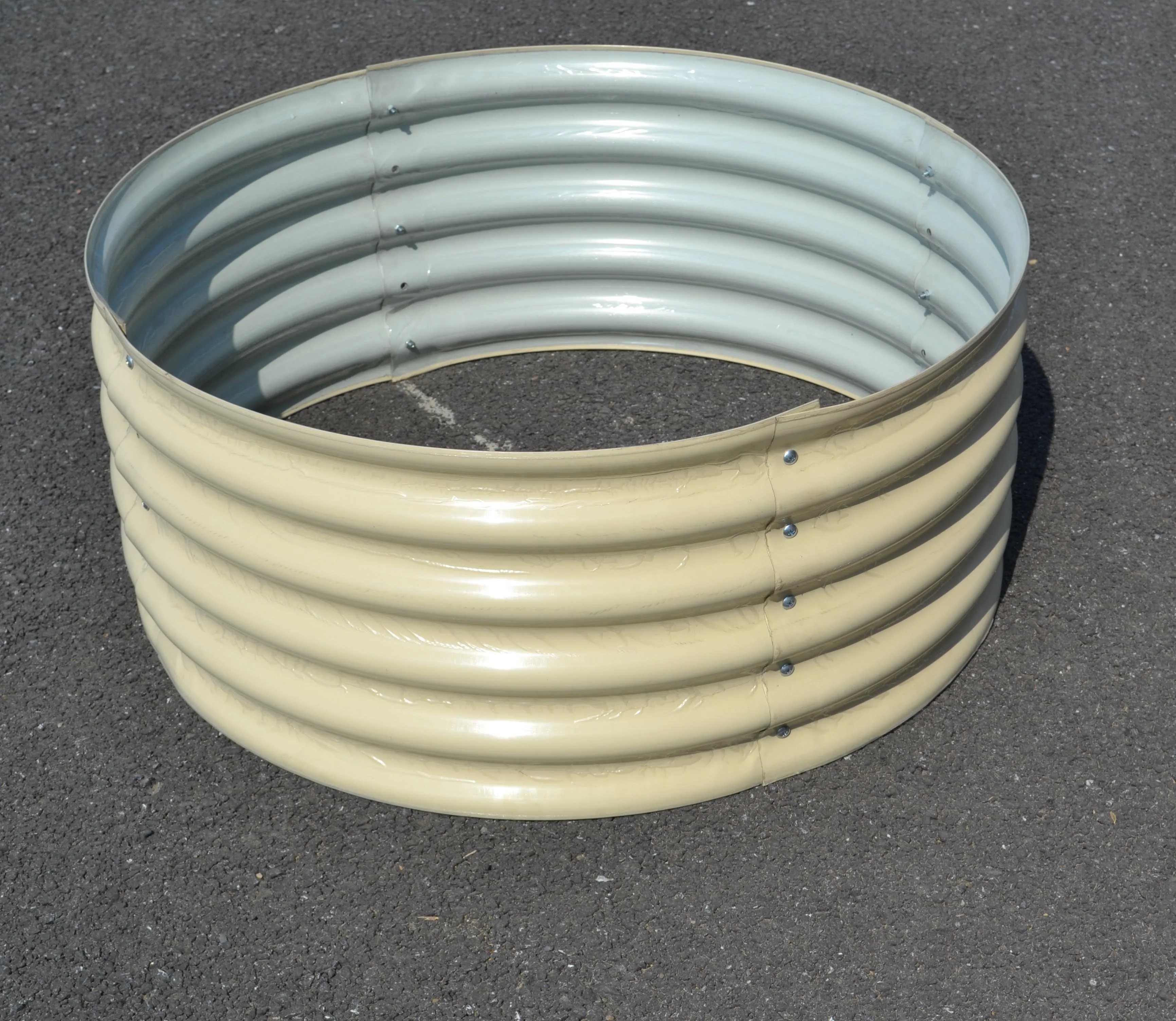 
New style Galvanized steel raised garden bed for vegetable flower herb round 