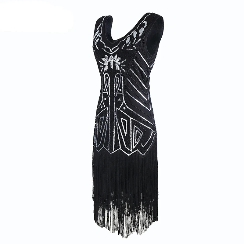 Vintage great gatsby 1920s  sequin beaded dress for women cocktail dress