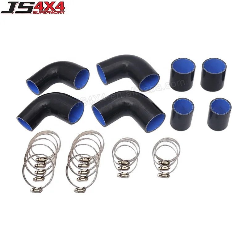4x4 Aluminium Turbo Intercooler Piping Kit For Hilux VIGO KUN16 KUN26 3.0L 1KD