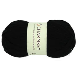 Charmkey wholesale 100% polyester cheap price double knit wool 8ply yarn