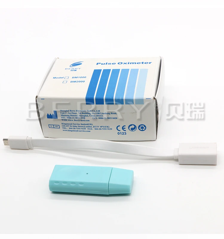 Портативный USB-Пульсоксиметр Nellcor совместимый с датчиком и сертификатом