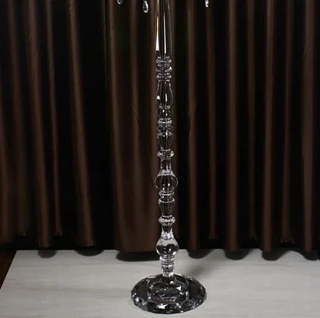 5 arms crystal candelabra for wedding planning&design,tall crystal candle holder for table centerpiece