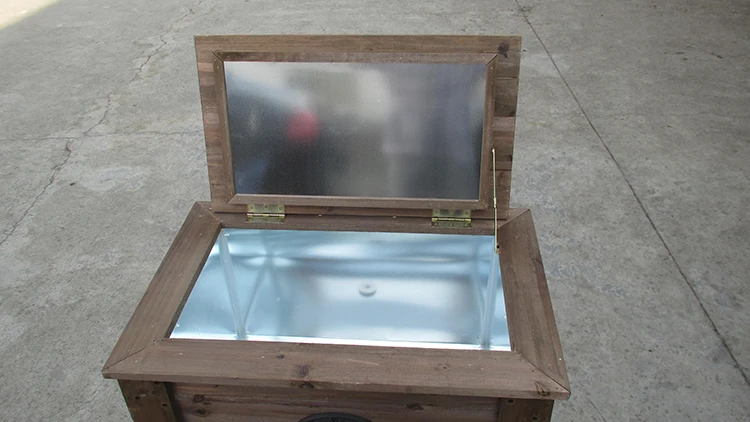 Деревянная коробка-холодильник для улицы в рустикальном стиле 53QT