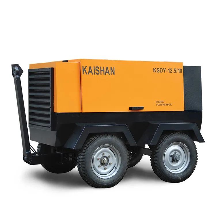 Kaishan KSCY-425/10 mining portable engine driven electric diesel screw air compressor