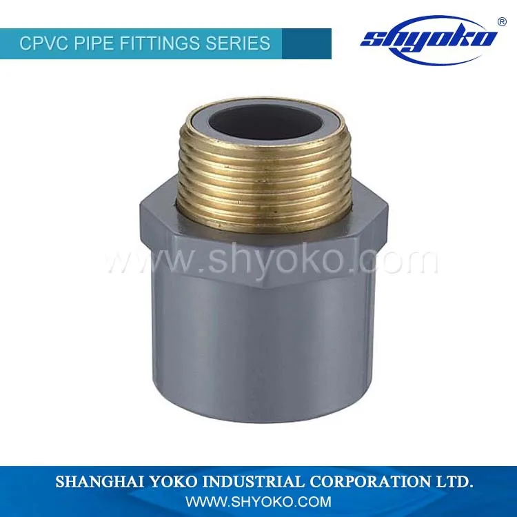 Factory manufacture various pvc pipe fittings male adapter