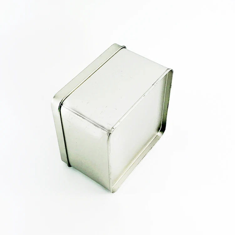 100*100*70 мм квадратная жестяная коробка с логотипом для упаковки тортов/подарков/часов/чая