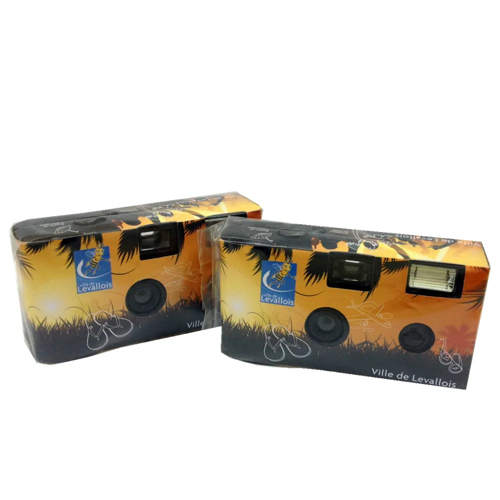 Одноразовая камера со вспышкой, встроенная цветная пленка 36exp FUJI и щелочная батарея, пленочная камера 35 мм с индивидуальной цветной коробкой