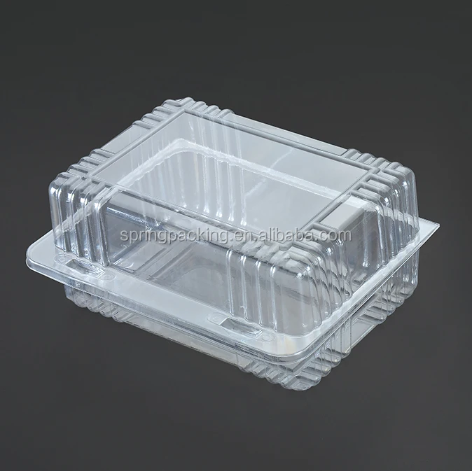 
PET PVC PP PS Plastic clamshell packaging box for fruit and food packaging box 