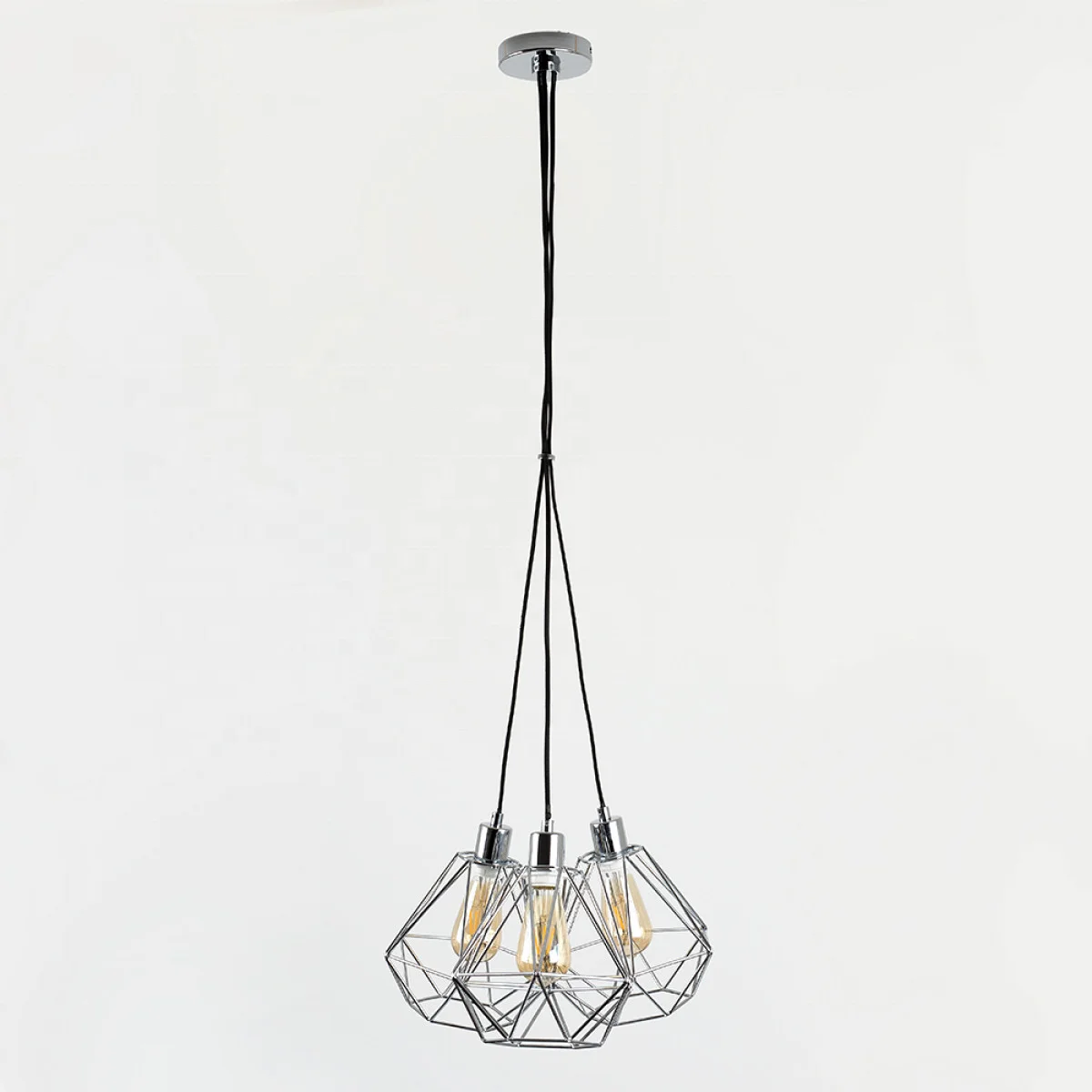 
Eyre 3-Way Pendant in Chrome with Diablo Shades in Chrome 