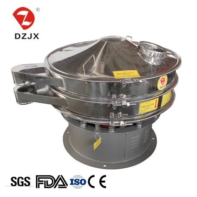 Stainless steel, high efficiency and popular rotary vibrating screen in Food industry