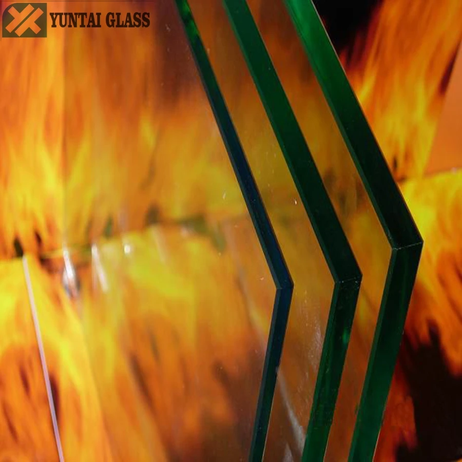 8mm 12mm 15mm 19mm large panel tempered fire-proof glass for window