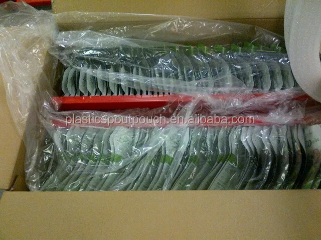 Plastic rail for pouches running in filling machine