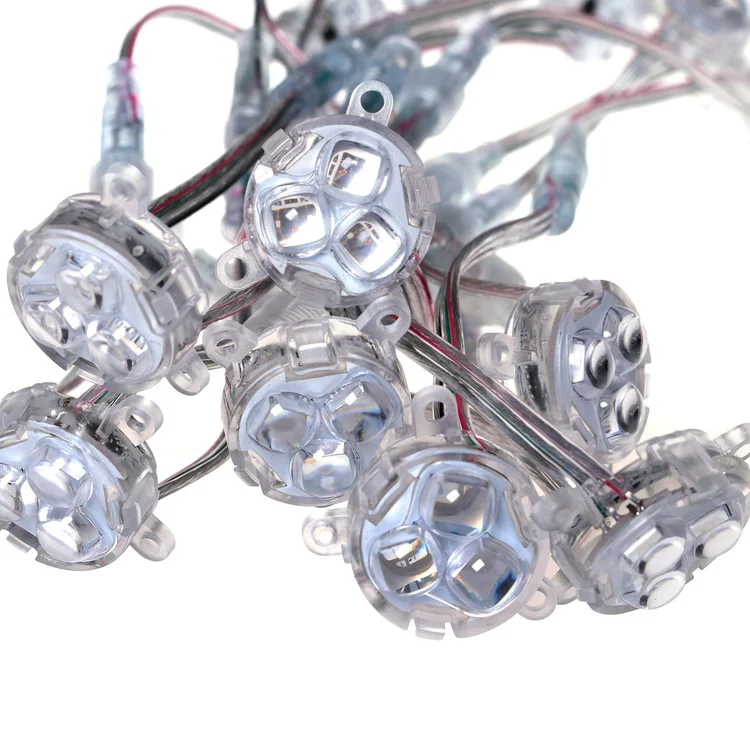 Пиксельная Светодиодная лампа ws2811 30 мм SMD 5050 RGB WS2811 IC водонепроницаемое напряжение IP67 постоянного тока светодиодный модуль источник света