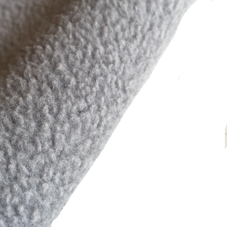 100% spun polyester knitting high quality PK fabric fleece for garment