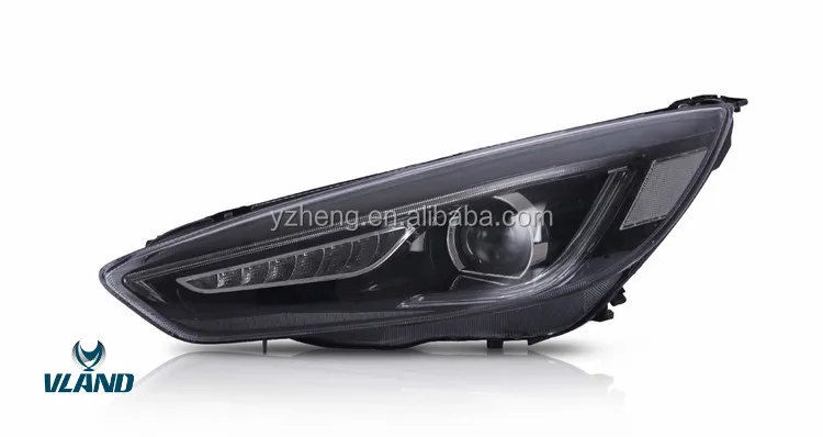 China VLAND Factory For Car Headlamp For Fous 2015 2016 2017 2018 LED Headlight Moving Signal For Fous Demon Eye Plug And Play